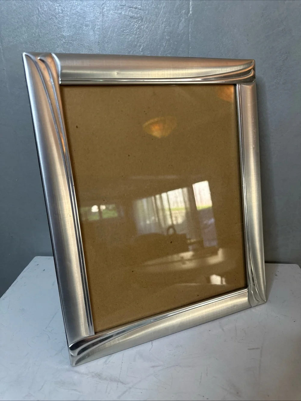 Decorel BRUSHED Silver METAL Photo Picture Frame 8x10